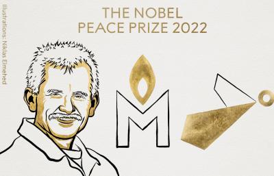 Глядзім анлайн-трансляцыю ўручэння Нобелеўскай прэміі міру разам!