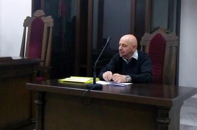 Міхаіл Жураўлёў падчас разгляду скаргі ў аблсудзе